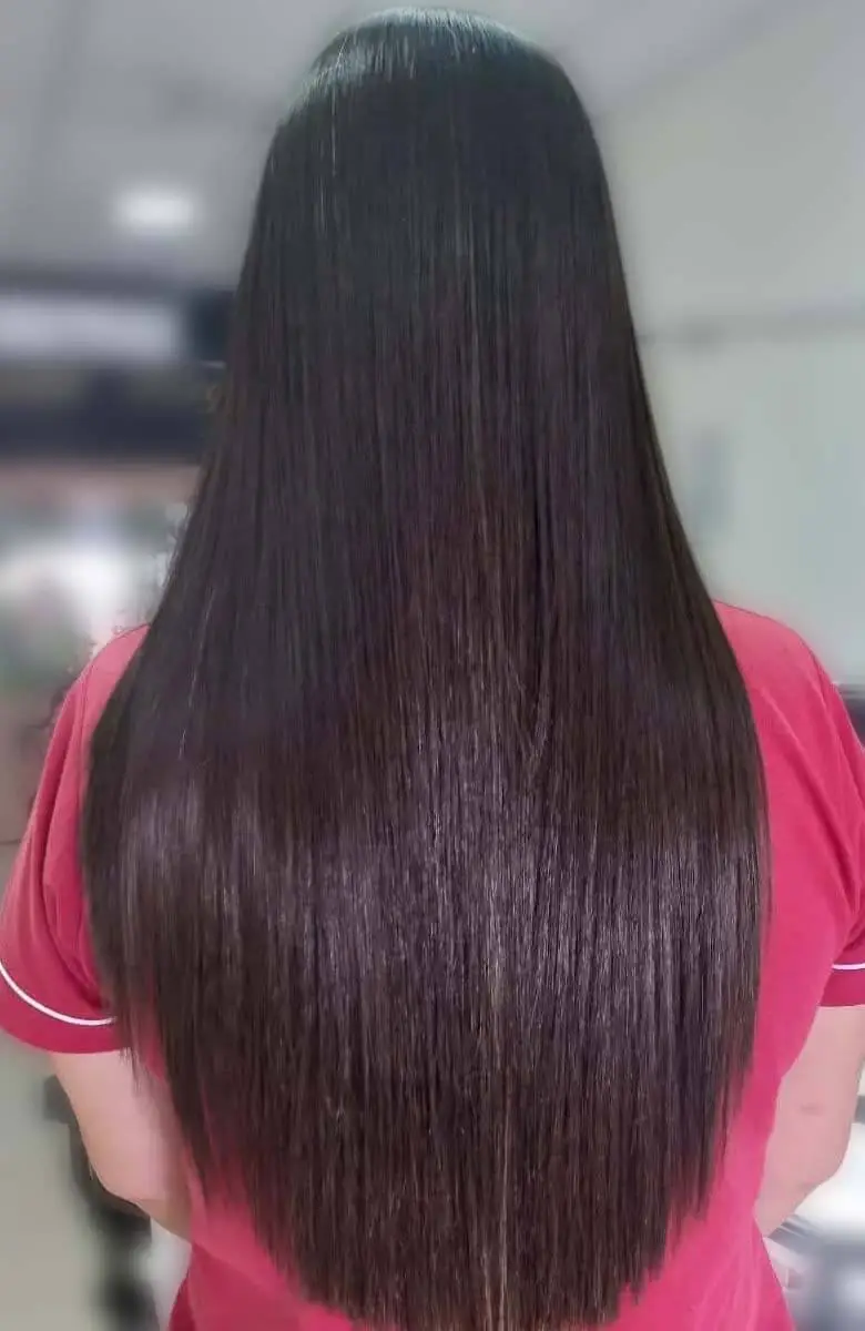 Cabelo após tratamento Graciele Espaço de Beleza e Estética