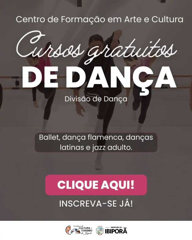 Banner Curso de Dança Ibiporã Ibiporã no IBI-ON
